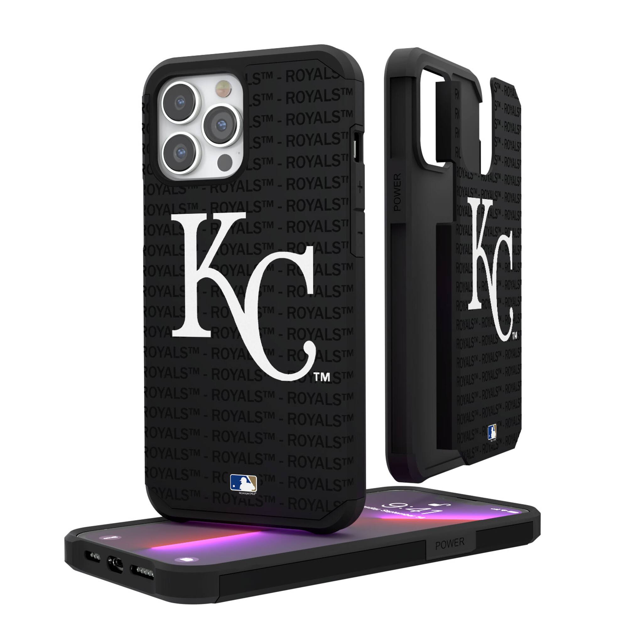 Keyscaper - MLB - Kansas City Royals iPhone Text Backdrop Rugged Case - 15 Pro - Multicolor price history on PriceWatchPro