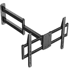 Dazzed Corner - Corner TV Wall Mount for 32–75 in. TVs, 32.05 in. Long Arm,Max VESA 600x400mm - Black
