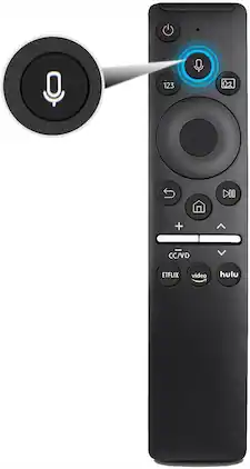 VINABTY - Replaced Voice Remote Fits for All Samsung with Voice Function Smart Curved Frame QLED LED LCD 8K 4K TVs
