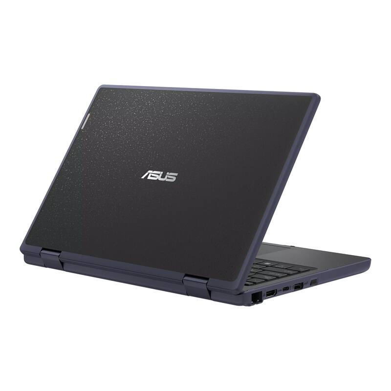 Alt View 4. ASUS - ASUS 11.6" 2-in-1 Touchscreen Laptop,Intel Celeron N100,4GB RAM,128GB SSD,Intel UHD Graphics,Win 11 Pro,Gray - Gray.
