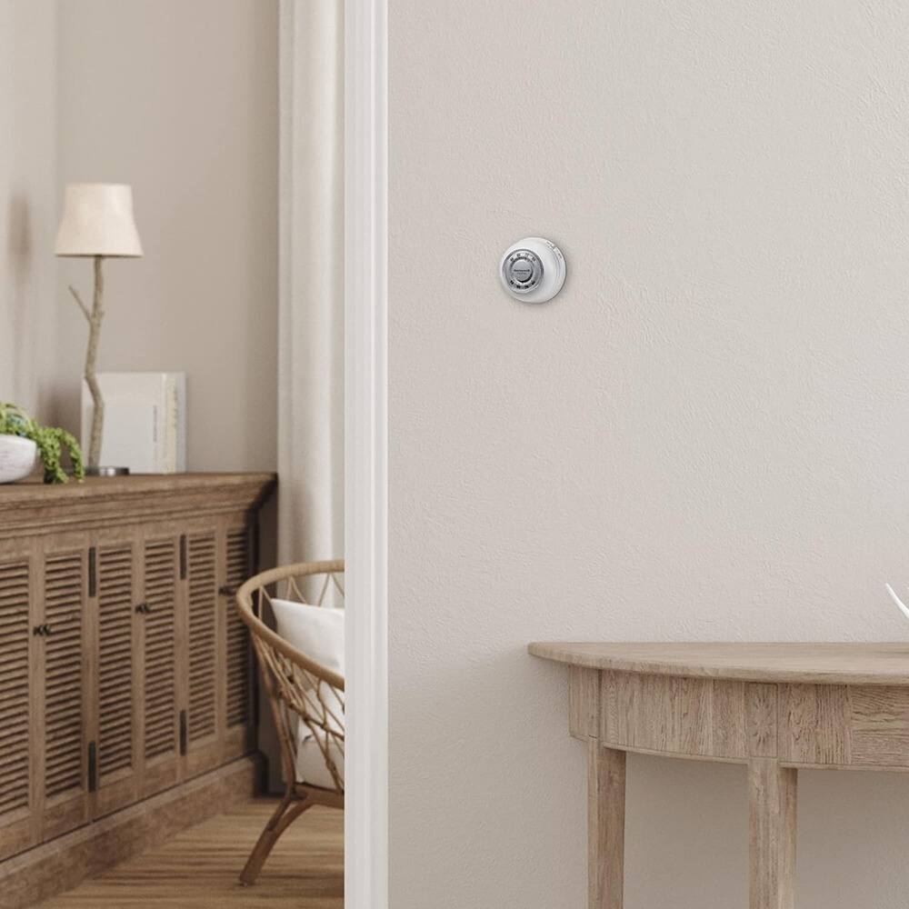 Alt View 1. Schertz - Large Round Non-Programmable Manual Thermostat.