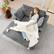 Alt View 3. KERDOM - 58'' Oversized Chaise Lounge, Living Room Plush Sofa Bed Chair Bed, Sleeper Couch Bed With Storage Space Office Daybed - Grey.