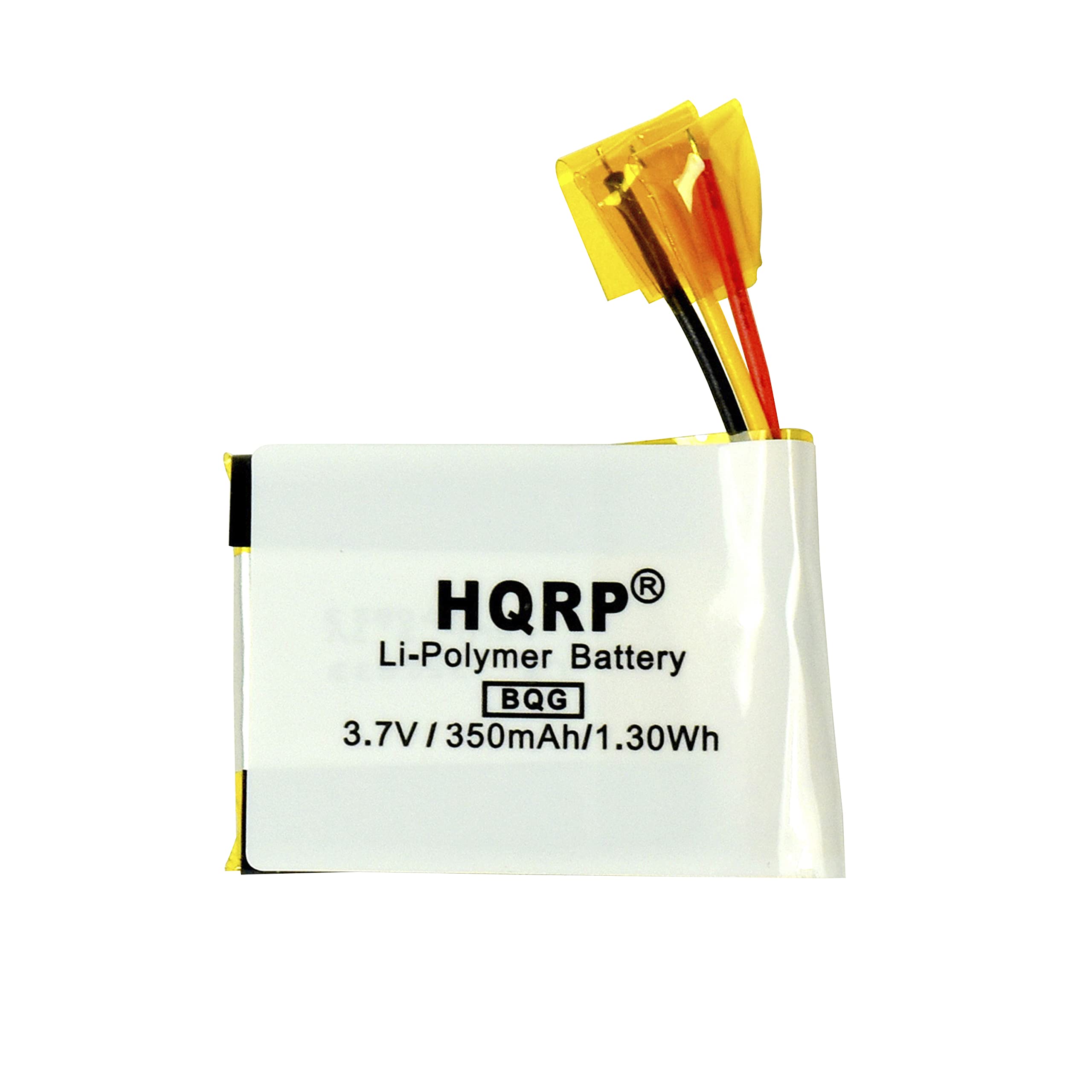 HQRP® Li-Polymer Battery BQG 3.7V 3.7V / 350mAh / 1.30Wh