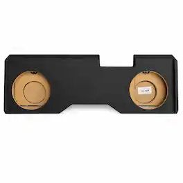 SoundBox - LCE-GC019/10D, Chevy Silverado / GMC Sierra Crew Cab Dual 10 Subwoofer Enclosure, 2014-2018