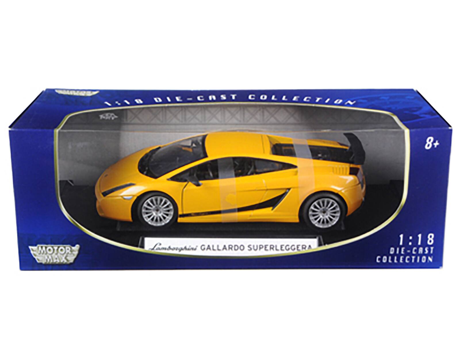 1:18 DIE-CAST COLLECTION  
8+ MOTOR MAX Lamborghini GALLARDO SUPERLEGGERA  
1 DIE-CAST COLLECTION