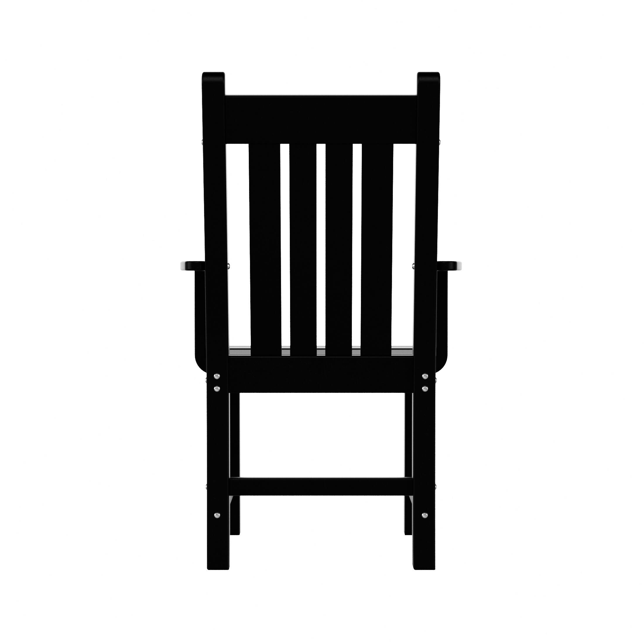 Alt View 3. WestinTrends - WestinTrends Malibu Outdoor Patio Dining Armchair - Black.