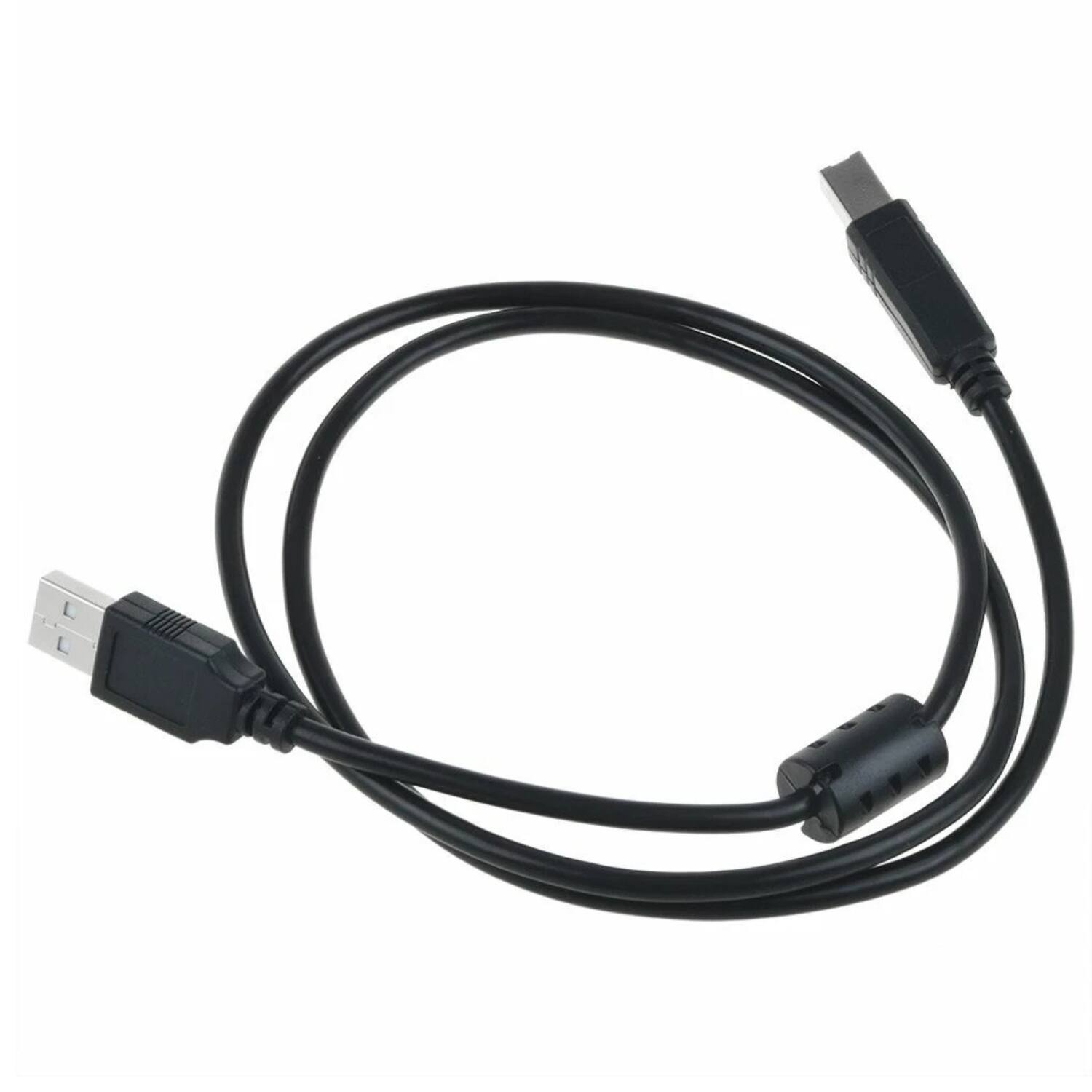 Front. Stock Preferred - 15 ft USB 2.0 Printer Cable for PC - Black.