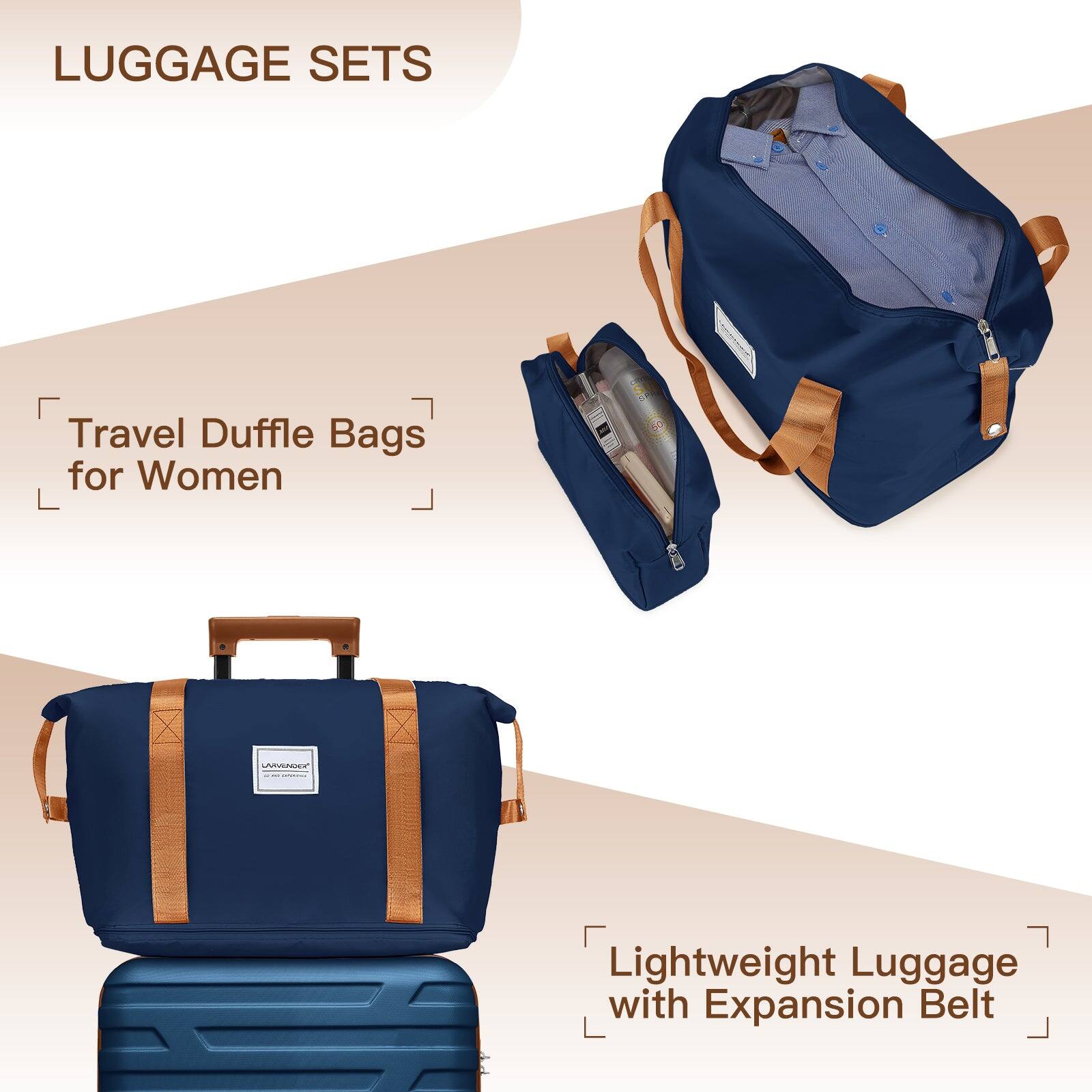 LUGGAGE SETS

Travel Duffle Bags for Women

Lightweight Luggage with Expansion Belt
