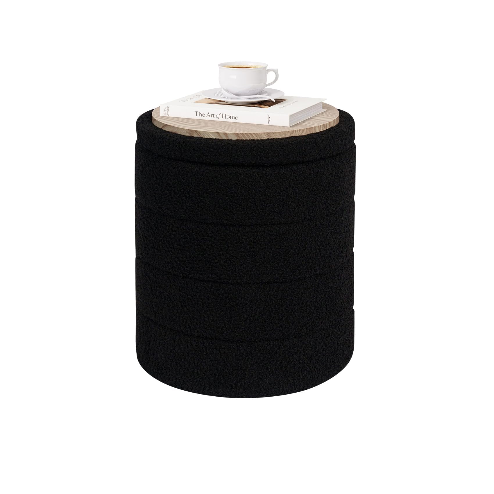 Black 14.6"D x14.6"W x 17.7"H