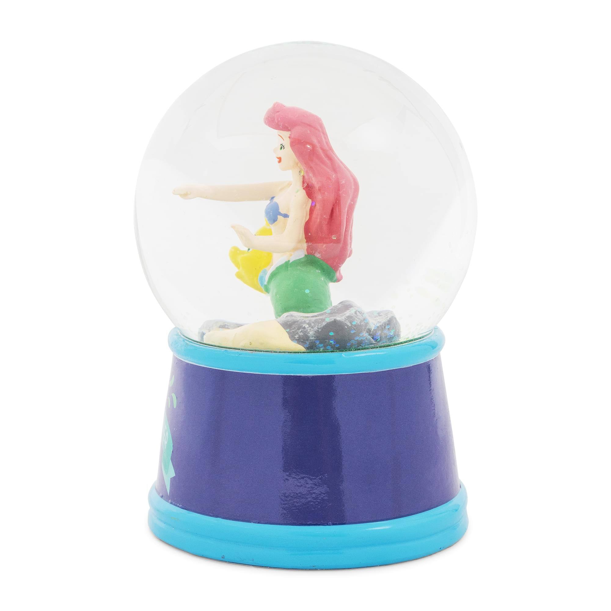 Alt View 1. Silver Buffalo - Disney The Little Mermaid Ariel and Flounder Light-Up Snow Globe | 6 Inches Tall - Blue.