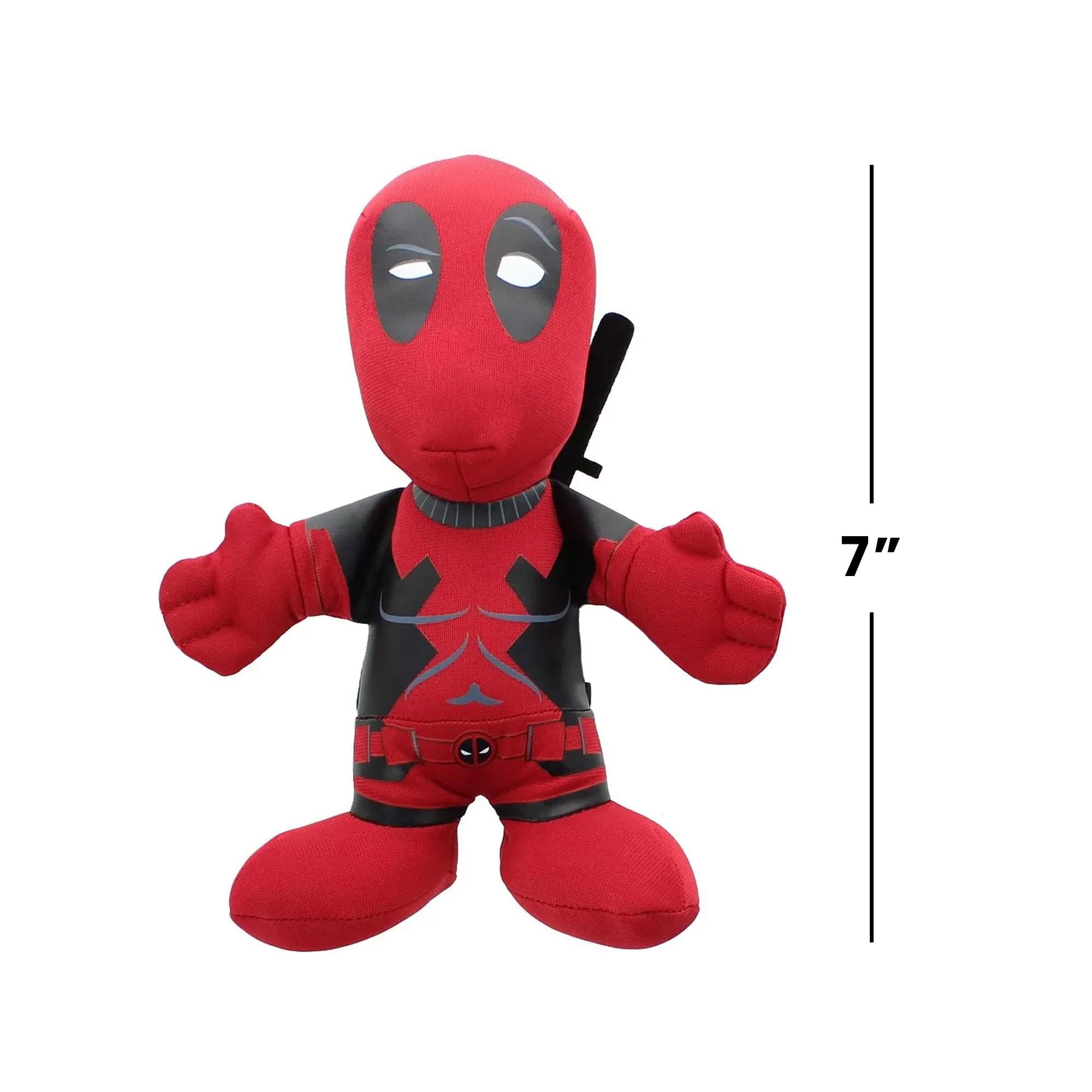 Alt View 2. Marvel - Marvel 7" Plush Bleacher Creature: Deadpool with Swords - Red.