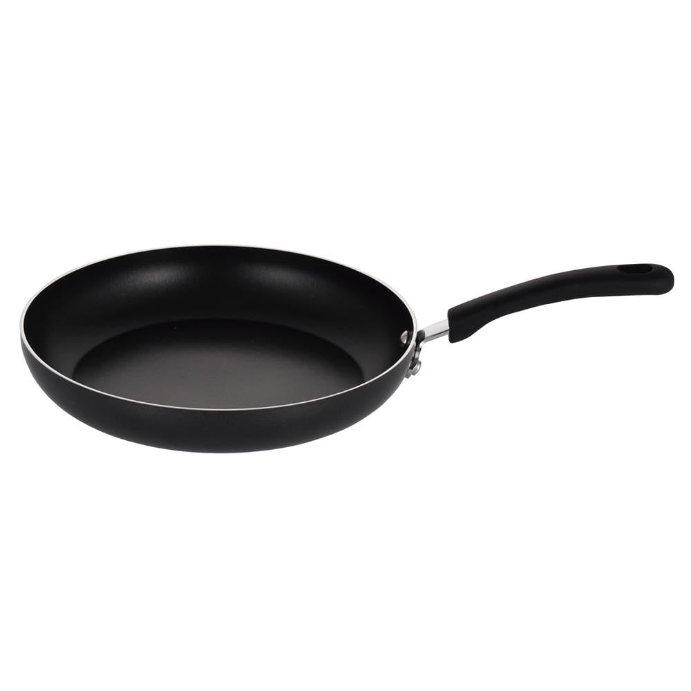 Front. NutriChef - NutriChef 11'' Fry Pan, Non-Stick Stylish Kitchen Cookware Pan, PFOA-Free, Works with NCCWSTKBLK - Black.