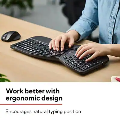 Device Tech Staples Staples TECH Wireless Ergonomic Keyboard Black ST62603 - Best Buy