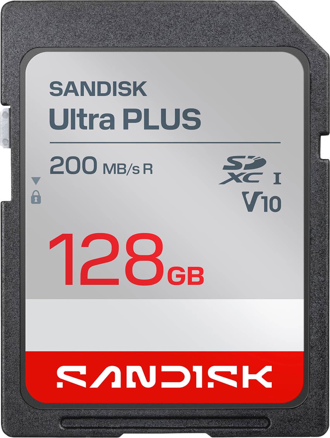 SANDISK Ultra PLUS
200 MB/s R
SDXC I V10
128 GB