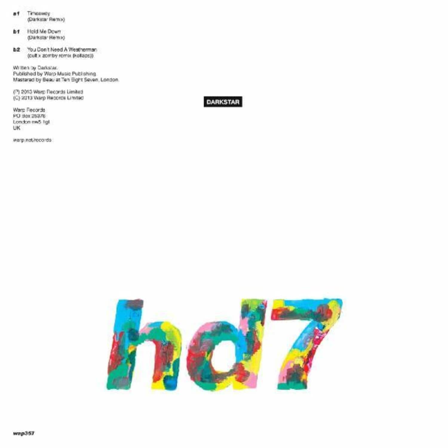 Darkstar - Hd7   - VINYL LP price history on PriceWatchPro