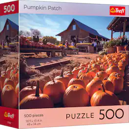 Trefl - Red 500 Piece Puzzle - Halloween - Pumpkin Patch