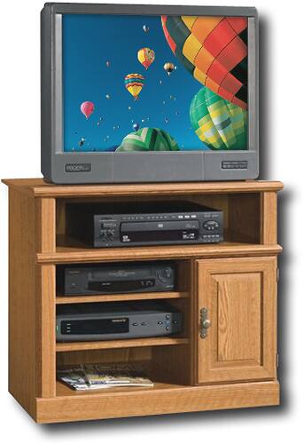 Angle View: Sauder - Orchard Hills 33'' TV Stand - Carolina Oak