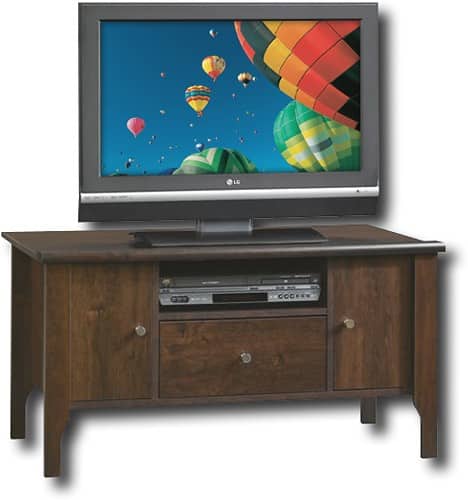 Angle Standard. Sauder - Brook Bridge TV Stand for Flat-Panel or Tube TVs Up to 40".