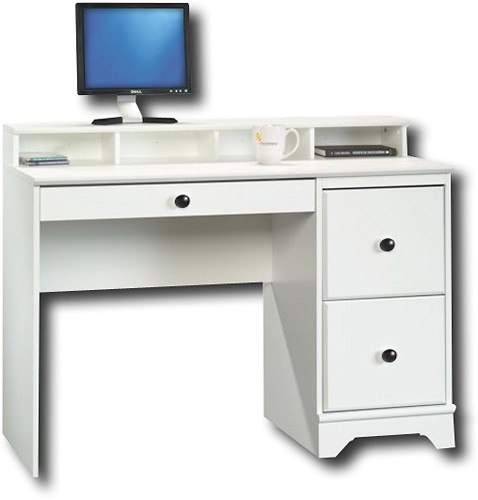 Best Buy Sauder Falls Village Computer Desk Soft White 404925