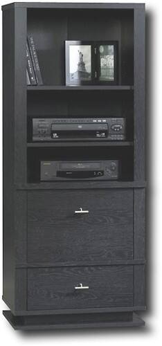 Best Buy Sauder Meretto Audio Pier In Ebony Ash Meretto Audio