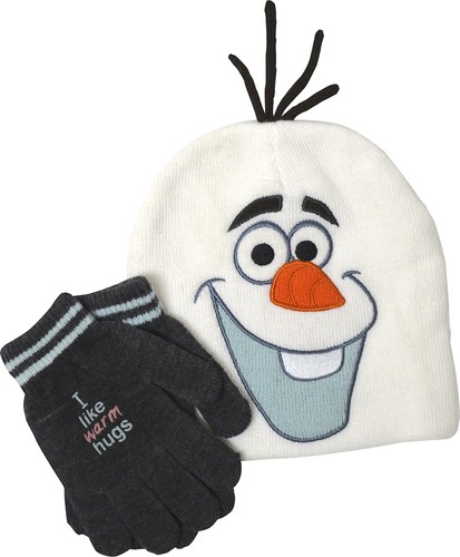  Concept One - Disney Frozen Olaf Beanie Hat with Gloves - White