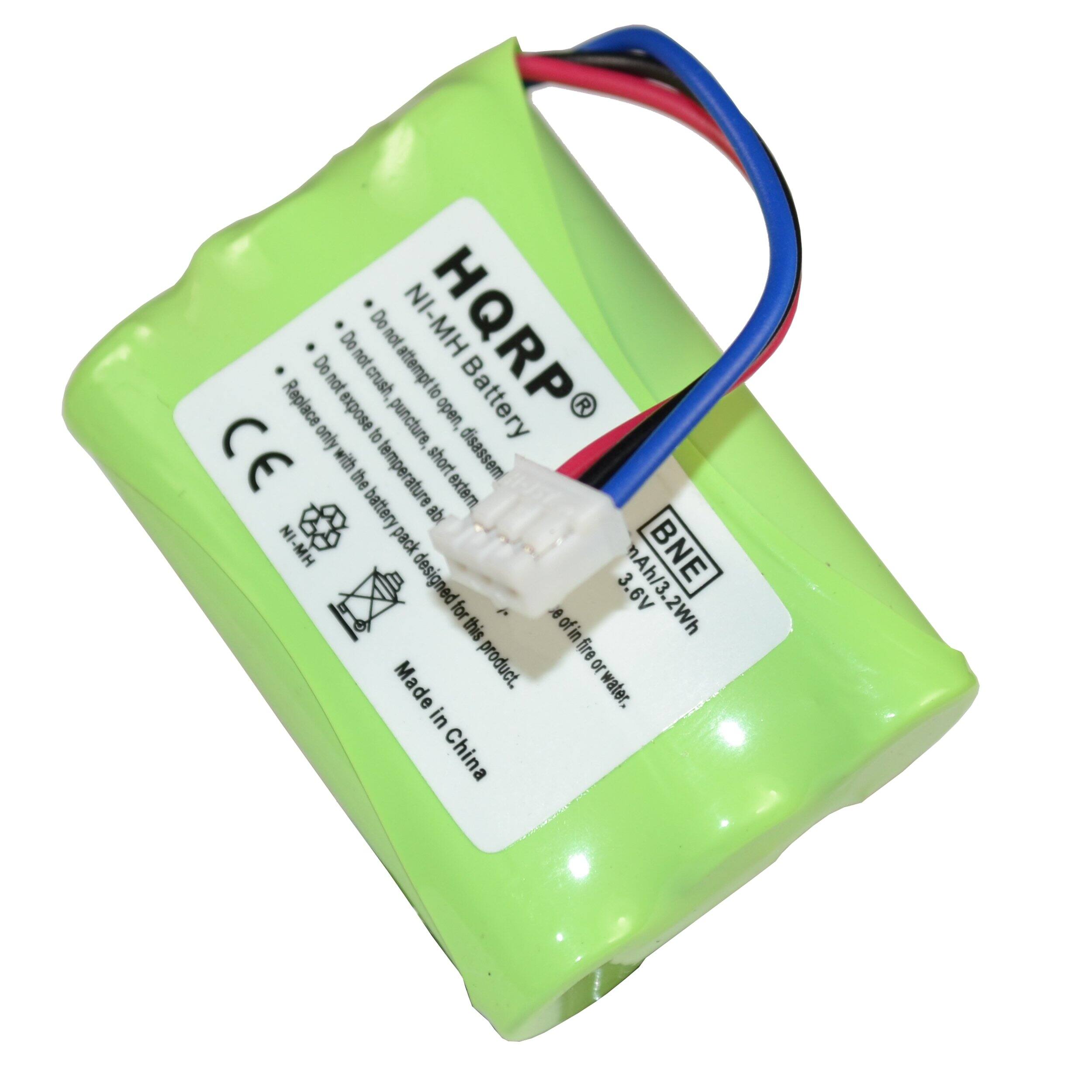 Do not attempt to open, disassemble, crush, puncture, or expose to fire or water. Replace only with the battery pack designed for this product. Made in China.

NI-MH Battery
HQRP
3.6V 2Wh
2.4Ah/3.2Wh

CE
BNE