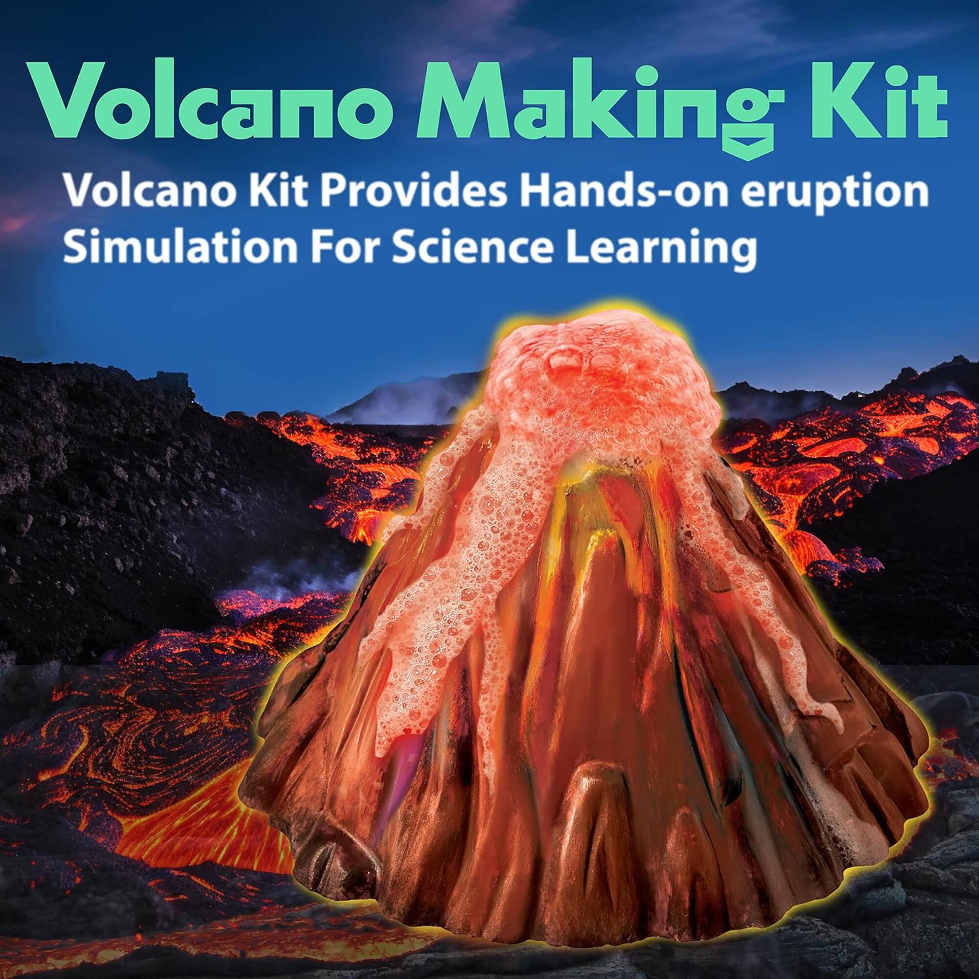 Volcano Making Kit  
Volcano Kit Provides Hands-on Eruption Simulation For Science Learning