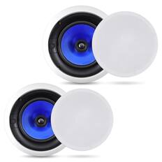 Front. Pyle - 8.0'' Home In-Wall / Ceiling Speakers - Black.