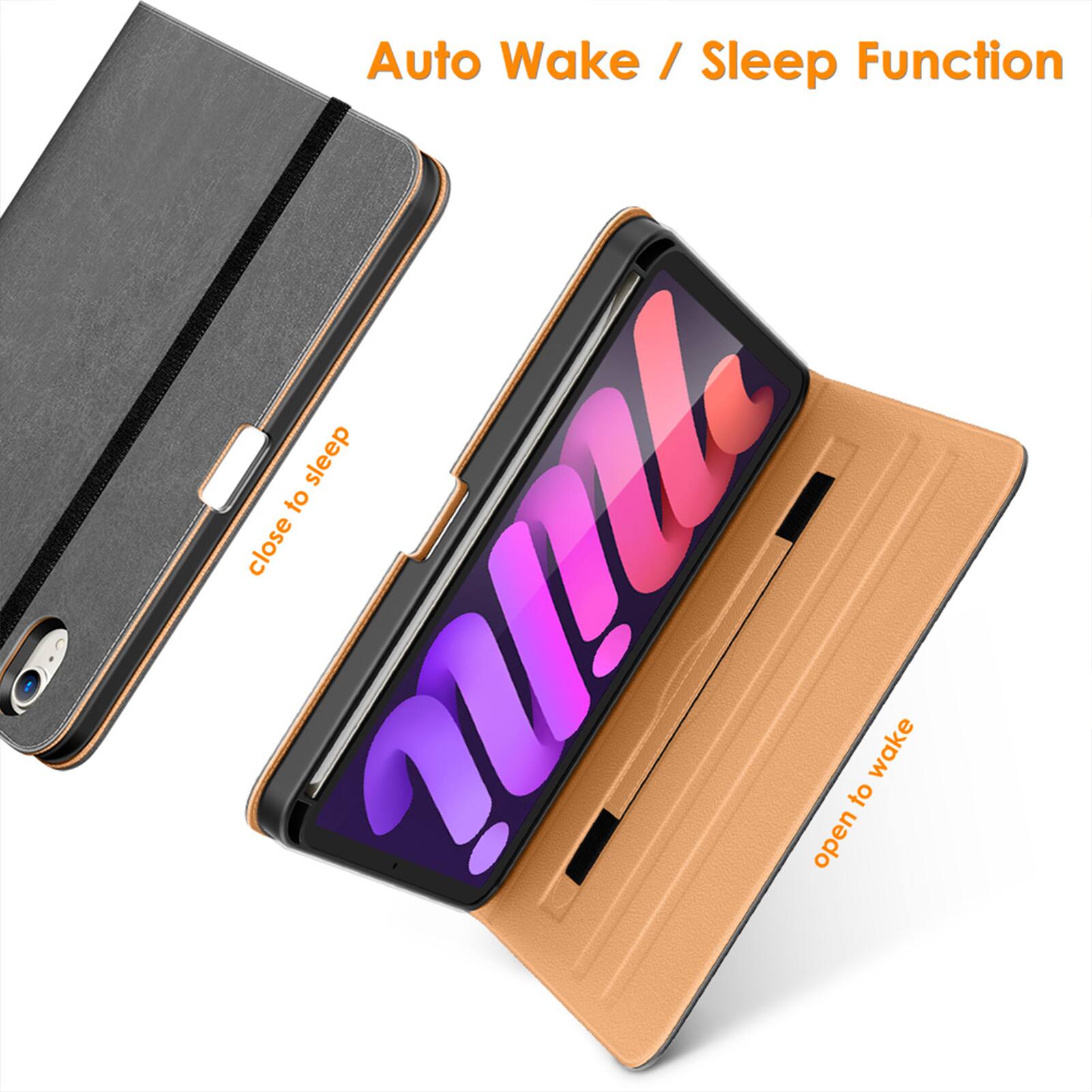 Auto Wake / Sleep Function

Close to sleep

Open to wake