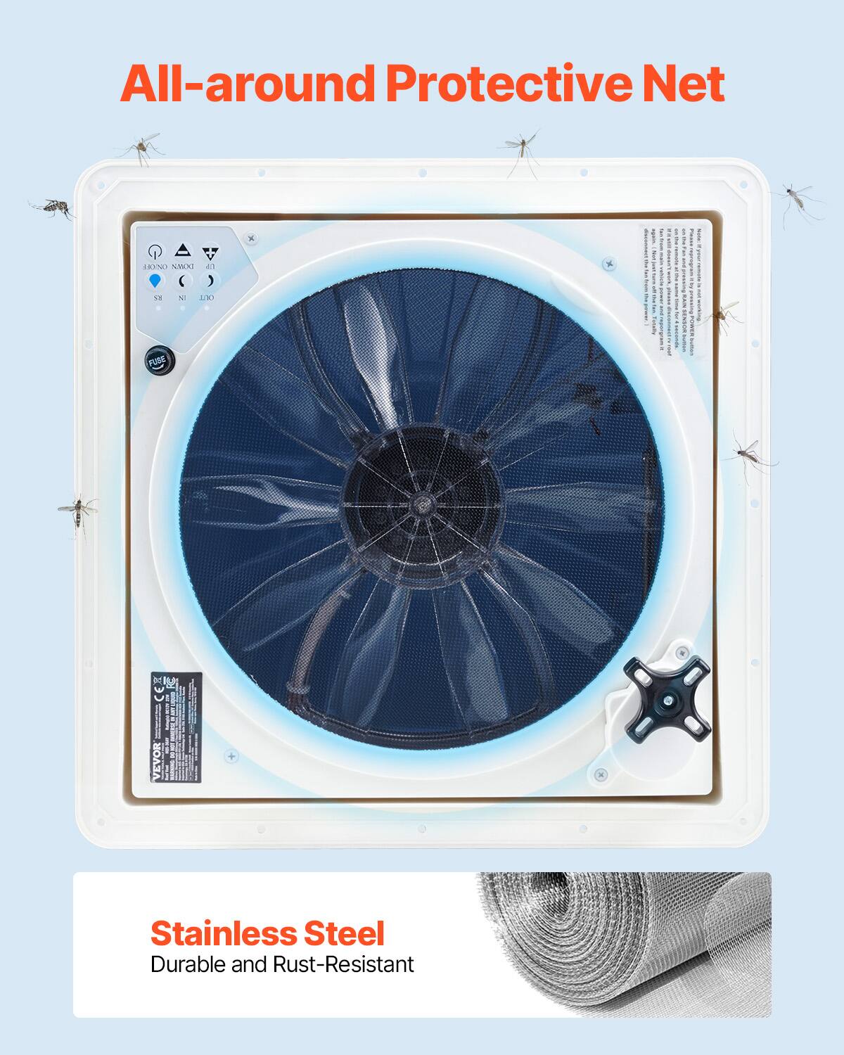 All-around Protective Net

Stainless Steel
Durable and Rust-Resistant