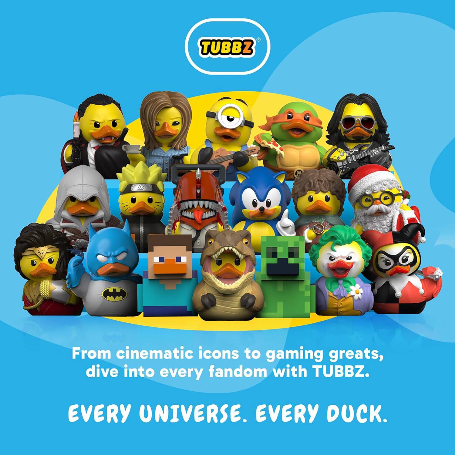 TUBBZ

From cinematic icons to gaming greats, dive into every fandom with TUBBZ.

EVERY UNIVERSE. EVERY DUCK.