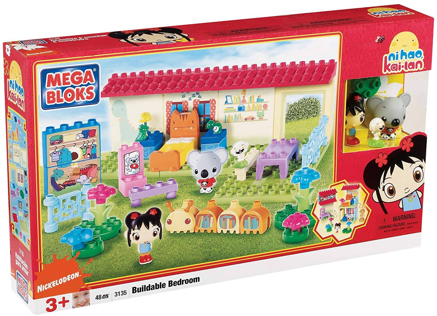 **Mega Bloks**

**Nihao Kai-lan**

**Buildable Bedroom**

**48 pcs 3135**

**Nickelodeon**

**3+**

**Warning: Choking Hazard - Small parts. Not for children under 3 years.**

**Mega Bloks**