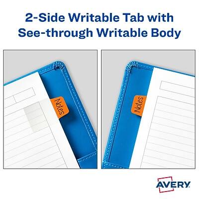 2-Side Writable Tab with See-through Writable Body  
Notes  
AVERY