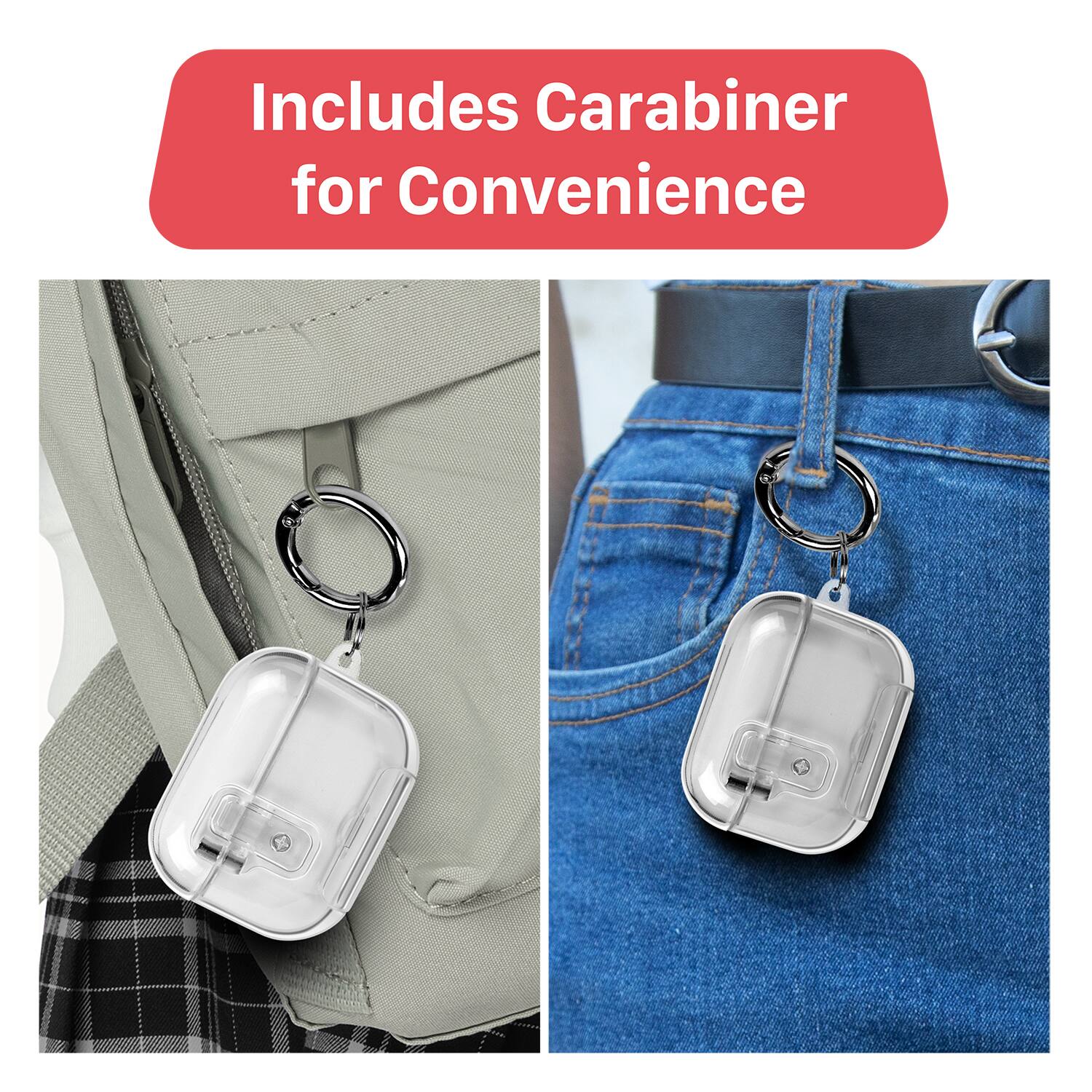 Includes Carabiner for Convenience