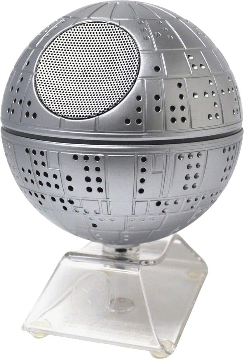 Front. iHome - Star Wars Death Star™ Li-B18 Portable Bluetooth Speaker - Gray.