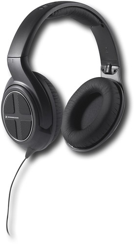  Sennheiser - Around-the-Ear Headphones - Black/Metallic Chrome