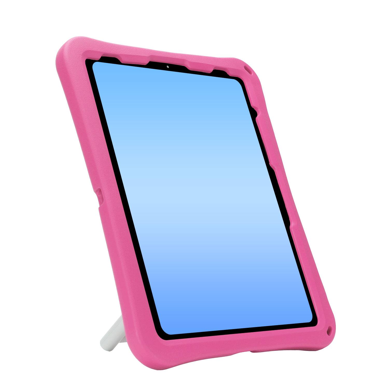Alt View 3. Dteck - for Apple iPad Air (M4) 13" 2026/(M3) 2025/(M2) 2024 Rugged Case,Shockproof Heavy Duty EVA Cover with Rotating Stand - Rose.