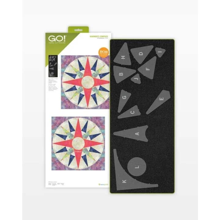 AccuQuilt - GO! Mariner's Compass-12 Finished Die - Multicolor