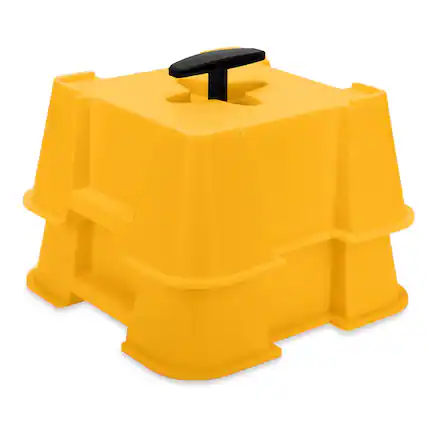 Front. Camco - Camco FasTen Big Blocks RV Stabilizing Jack Supports with T-Handle, 2-Pack.