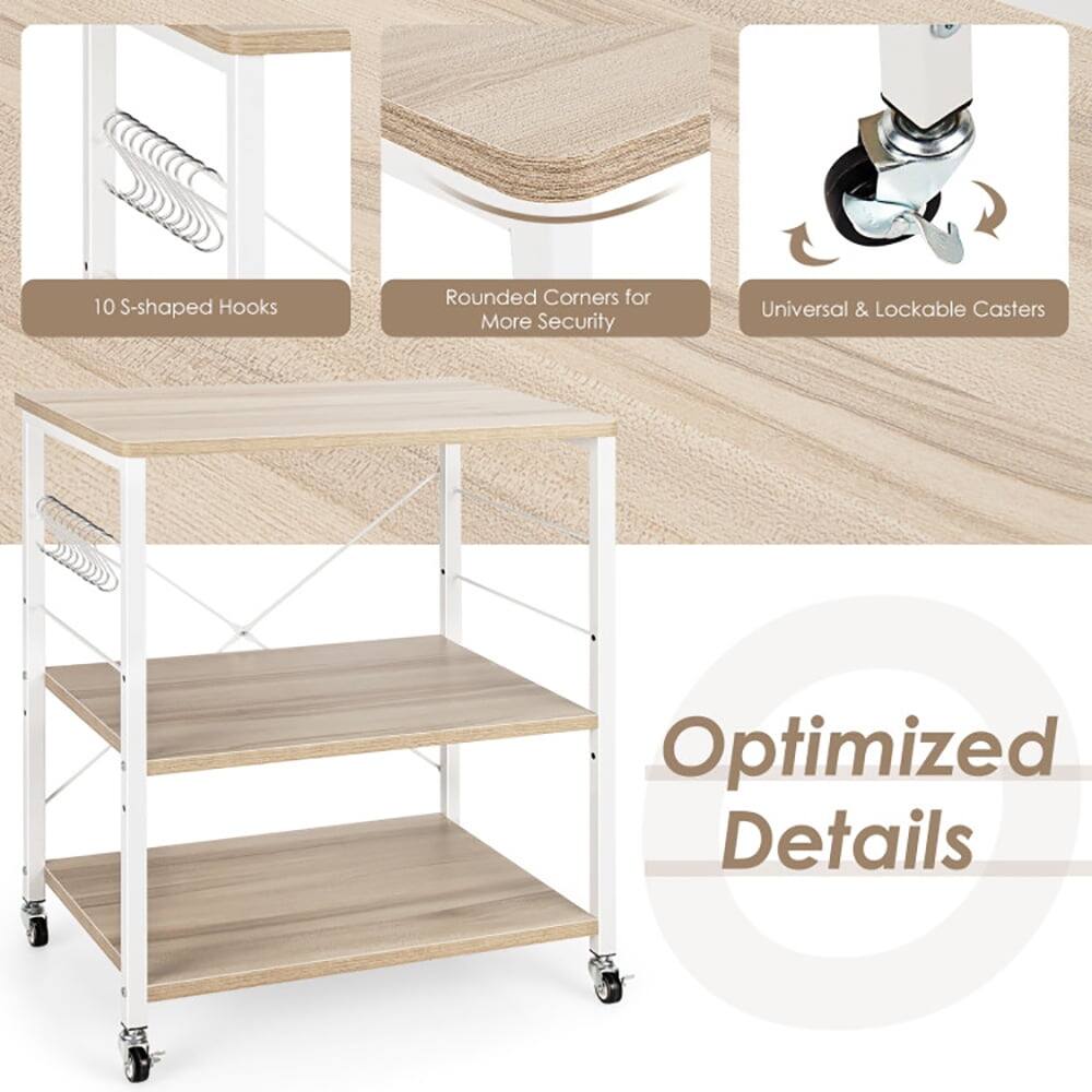 10 S-shaped Hooks  
Rounded Corners for More Security  
Universal & Lockable Casters  
Optimized Details