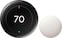 Google - Nest Learning Thermostat (4th gen) with Nest Temperature Sensor (2nd gen) - Polished Obsidian