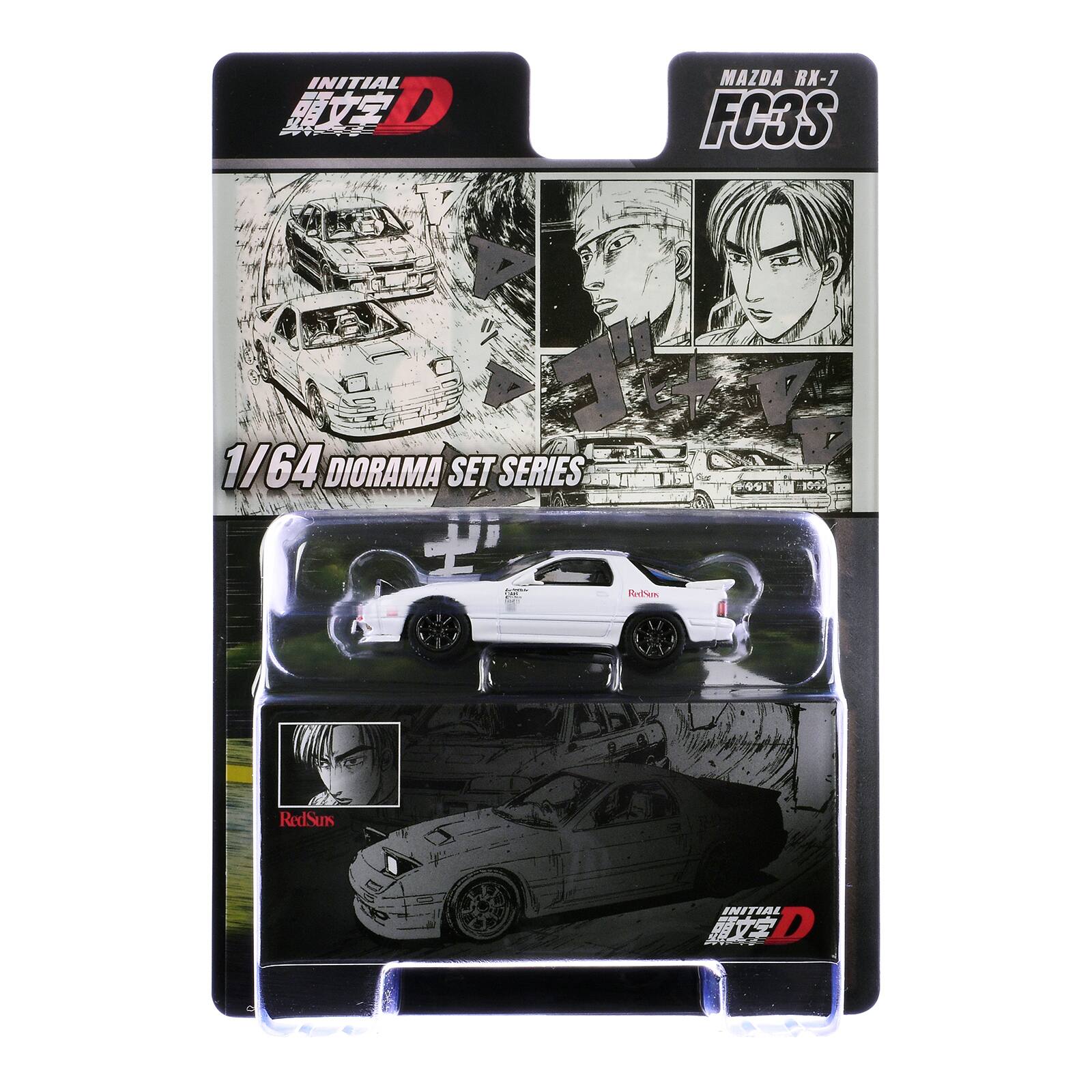 INITIAL D  
MAZDA RX-7 FC3S  
1/64 DIORAMA SET SERIES  
RedNox  
RedSuns  
INITIAL D PETA