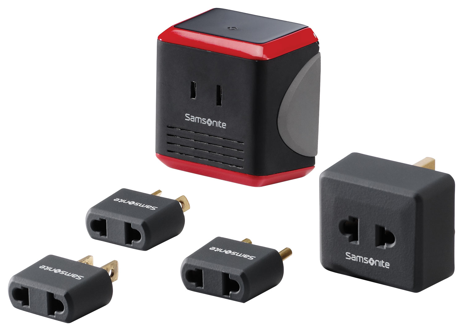 Samsonite - Converter/Adapter Kit - Red/Black was $19.99 now $12.99 (35.0% off)