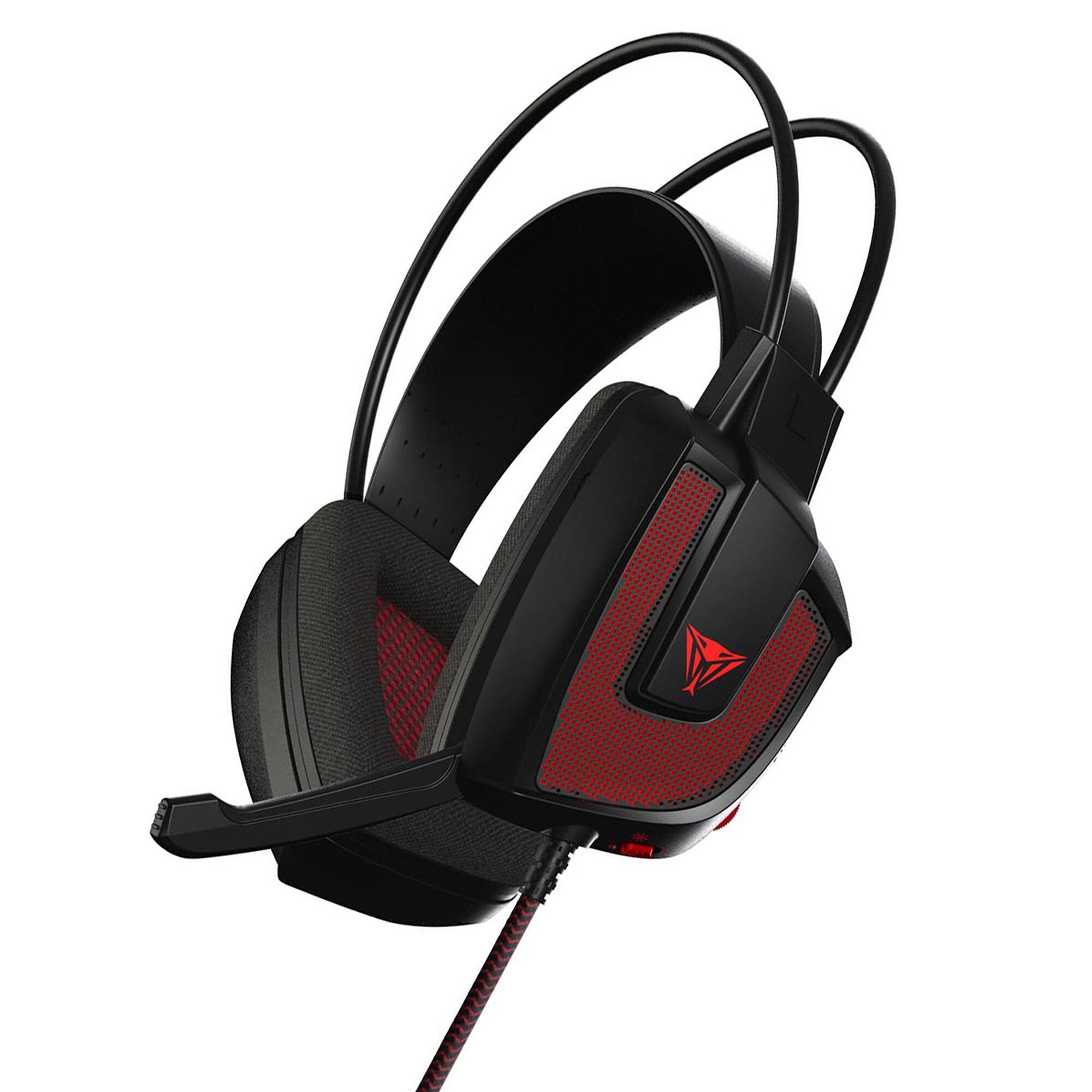 Front. Patriot - Viper V360 Wired 7.1 Virtual Surround Sound Gaming Headset for PC - Black.
