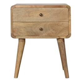 Artisan Furniture - Solid Wood Curved -ish nightstand - Oak