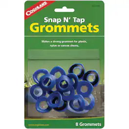 Coghlan’s - Coghlan's Snap-N-Tap Grommets (8 Count), for Canvas, Plastic, Tarps 1/2" Repair - Blue