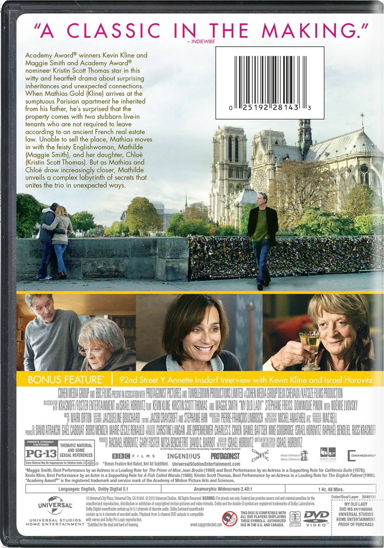 Angle. My Old Lady [DVD].