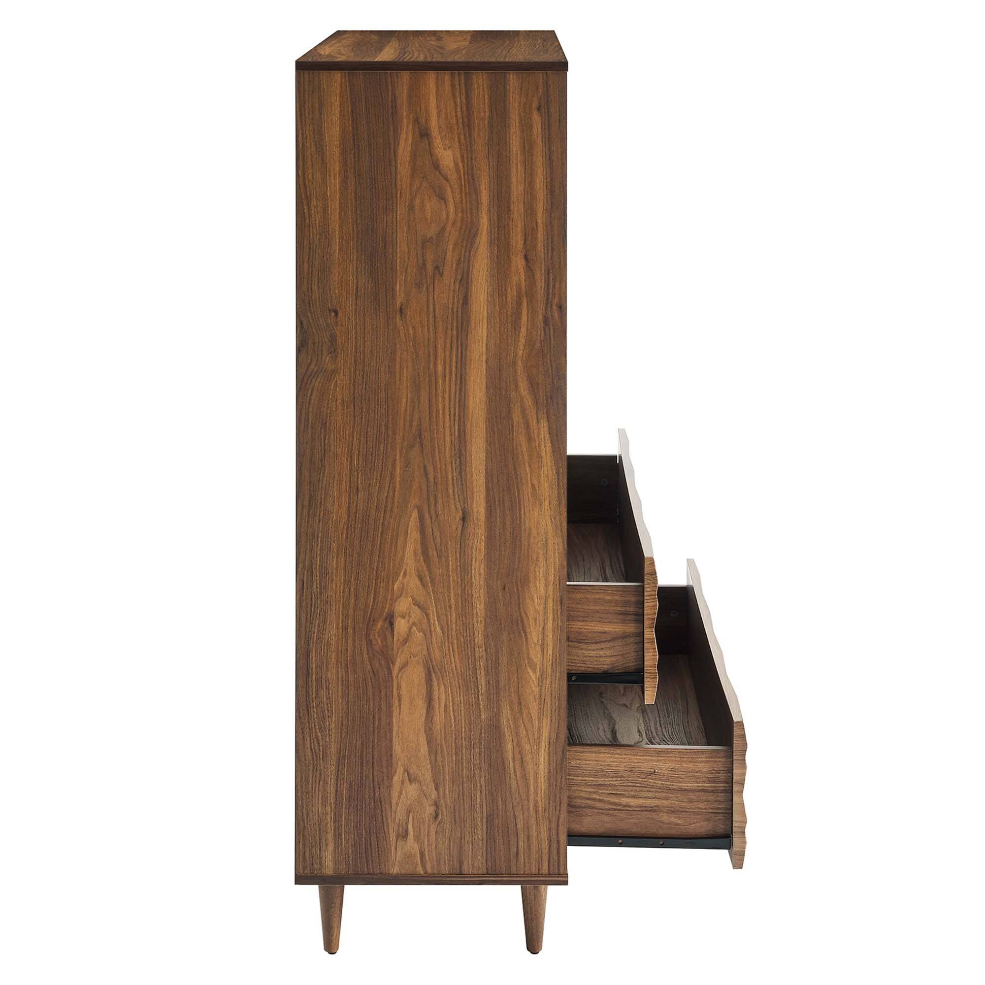 Alt View 4. Modway - Vespera 5-Drawer Chest by Modway - Walnut.