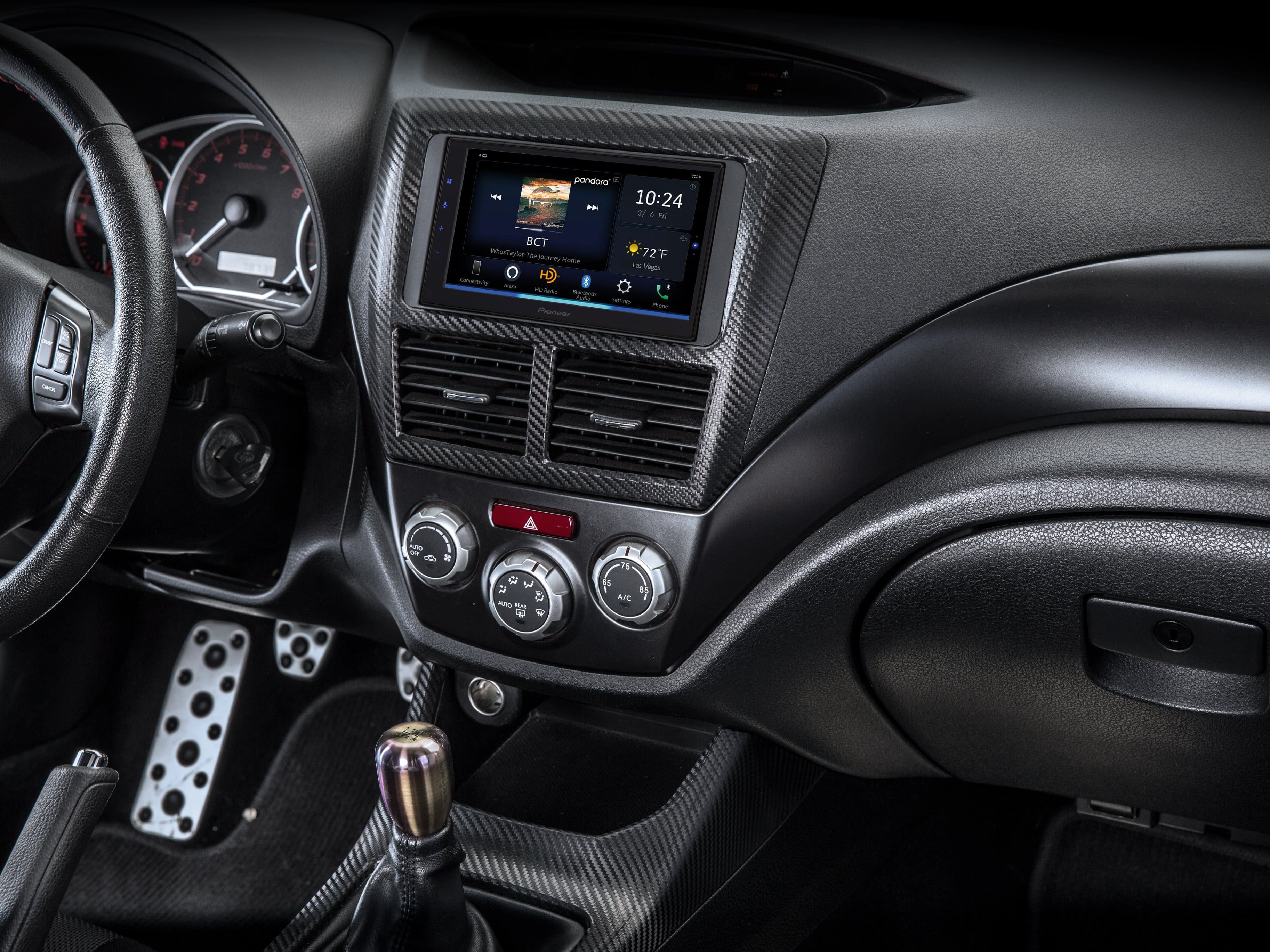 Alt View 16. Pioneer - 6.8" Android Auto and Apple CarPlay Bluetooth Digital Media (DM) Receiver - Black.