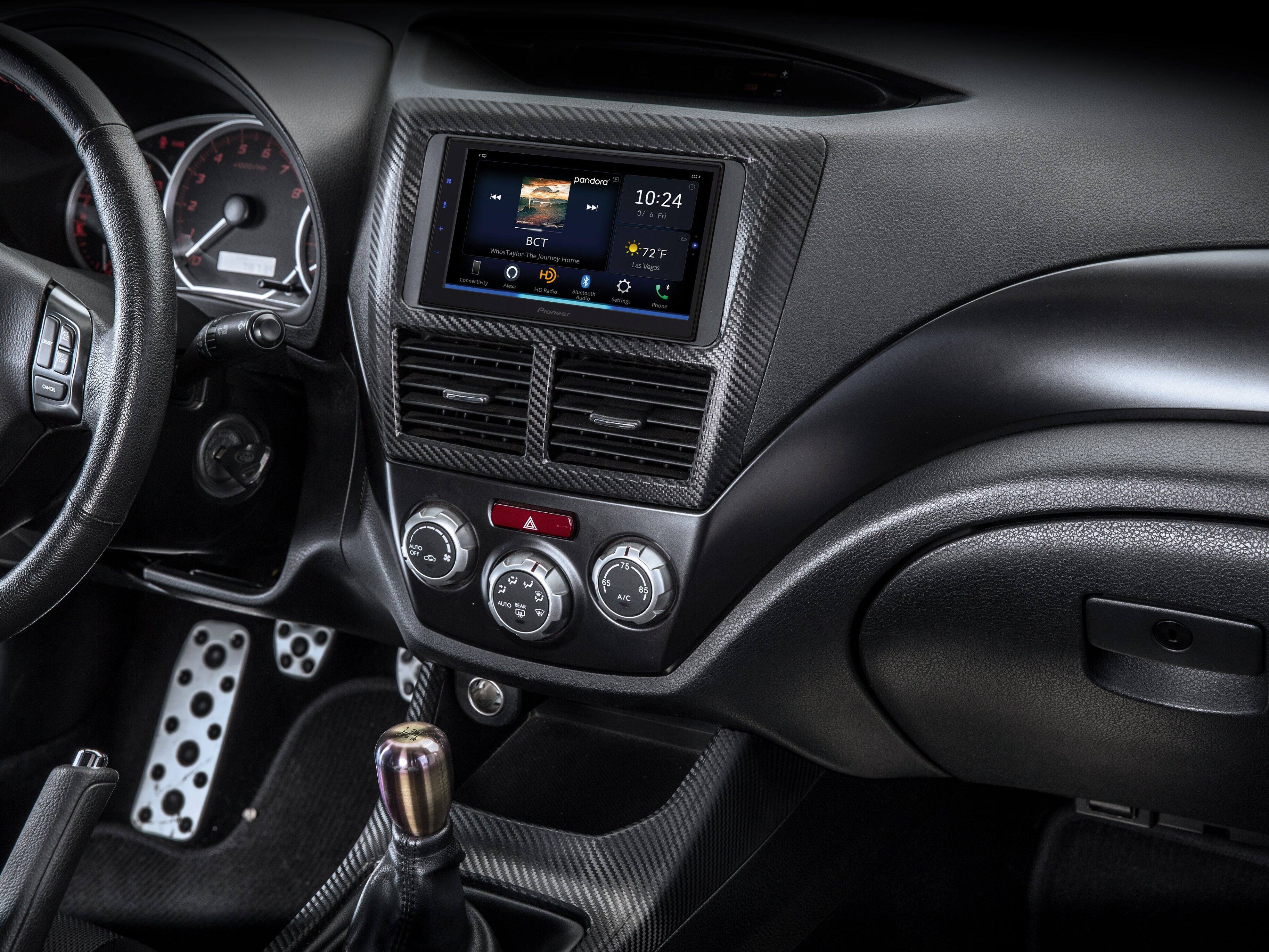 Alt View 16. Pioneer - 6.8" Android Auto and Apple CarPlay Bluetooth Digital Media (DM) Receiver - Black.